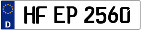 Trailer License Plate